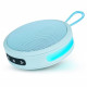 BIGBEN Party - Enceinte Bluetooth ronde avec dragonne et effets lumineux - 15W - Bleu Pastel