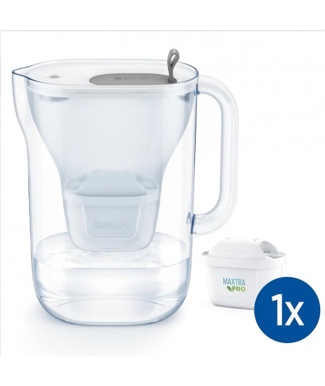 Carafe filtrante BRITA Style grise (2,4L) avec 1 cartouche MAXTRA PRO All-In-1