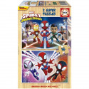 SPIDEY & HIS AMAZING FRIENDS - 2 puzzles en bois