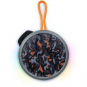 BIGBEN Party - Enceinte Bluetooth ronde avec dragonne et effets lumineux - 15W - Gris et orange camouflage