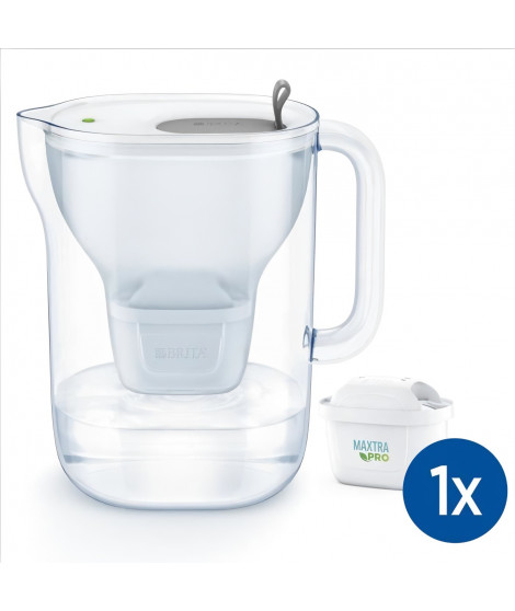 Carafe filtrante BRITA Style XL grise (3,6L) avec cartouche MAXTRA PRO All-In-1