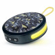BIGBEN Party - Enceinte Bluetooth ronde avec dragonne et effets lumineux - 15W - Noir et jaune camouflage