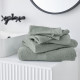 TODAY Essential - Lot de 10 serviettes de toilette 50x90 cm 100% Coton coloris céladon