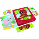 8 puzzles progressifs - Carotina Baby - les Bébés Animaux - avec support auto correctif - LISCIANI