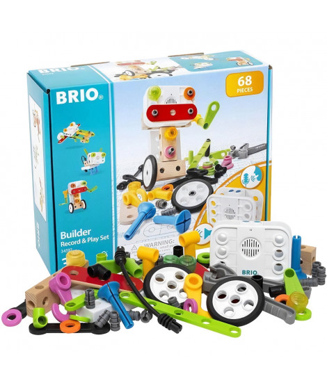 BRIO Builder - 34592 - Coffret Builder et enregistreur de voix - Mixte a partir de 3 ans