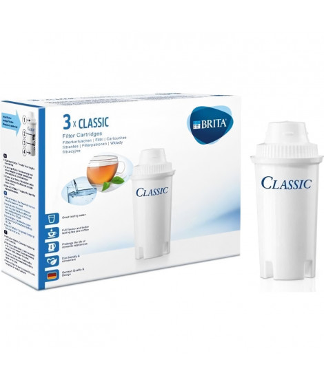 BRITA Pack de 3 cartouches filtratantes Classic blanc