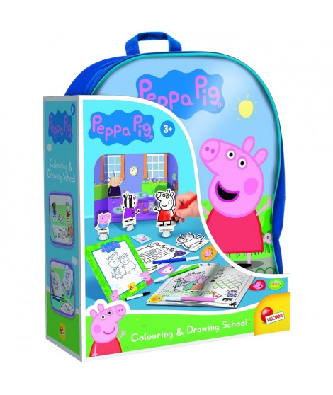 Sac a dos coloriage et école de dessin - Peppa Pig - LISCIANI