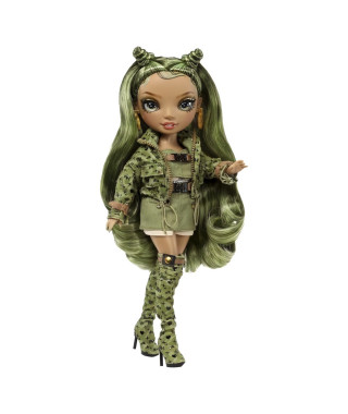 Rainbow High S23 Fashion Doll - Poupée 27 cm Olivia Woods (Vert Olive) - 1 tenue, 1 paire de chaussures et des accessoires