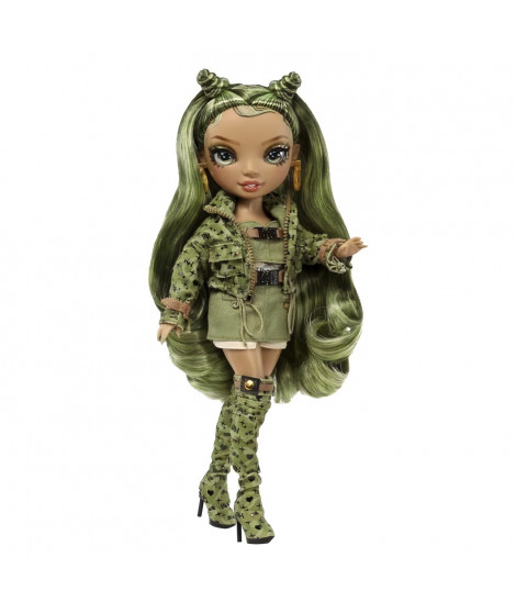 Rainbow High S23 Fashion Doll - Poupée 27 cm Olivia Woods (Vert Olive) - 1 tenue, 1 paire de chaussures et des accessoires