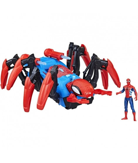 Figurine Spider-Man Véhicule Araignée de combat HASBRO - Lance de l'eau et des projectiles - Des 4 ans