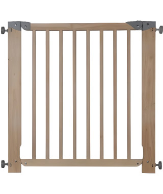 NORDLINGER PRO Barriere de sécurité Enfant OLEANE 8 - 80 a 85 cm - Bois - Amovible - Fixation par pression 4 points