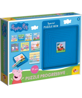 8 puzzles progressifs - Peppa Pig - avec boite auto-coorective - LISCIANI