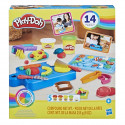 PLAY-DOH Kit du petit chef cuisinier, pâte a modeler, 14 accessoires de cuisine, jouets préscolaires