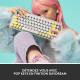 Clavier Sans Fil Logitech POP Keys Mécanique avec Touches Emoji Personnalisables, Bluetooth ou USB, Design Compact Durable - …