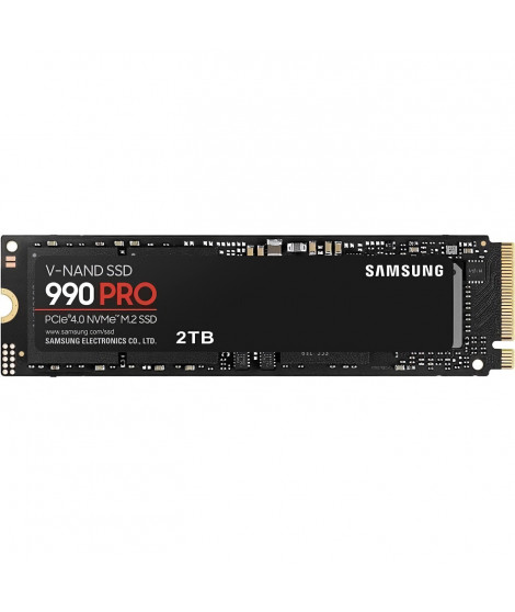 SAMSUNG 990 Pro - Disque Dur SSD - 2 To - PCIeGen4.0 x4 - NVMe2.0 - M.2 2280