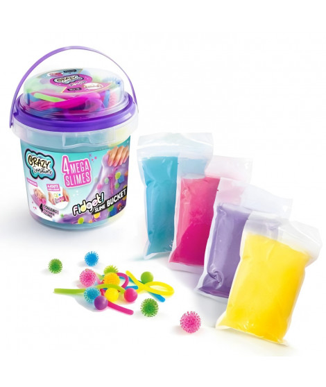 Baril de Slime Fidget - 4 Méga Slimes - Canal Toys - Loisirs Créatifs pour Enfant - Des 6 ans