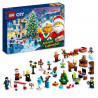 LEGO City 60381 Calendrier de l'Avent 2023, avec 24 Cadeaux dont Figurines du Pere Noël et du Renne, Cadeau de Noël