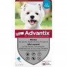 Advantix Chien Solution Antiparasitaire Petite Race 4 a 10kg 4 pipettes