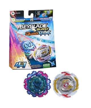 Toupie - BEYBLADE - Dual Pack Gambit Dragon et Ambush Achilles - Gris - 8 ans