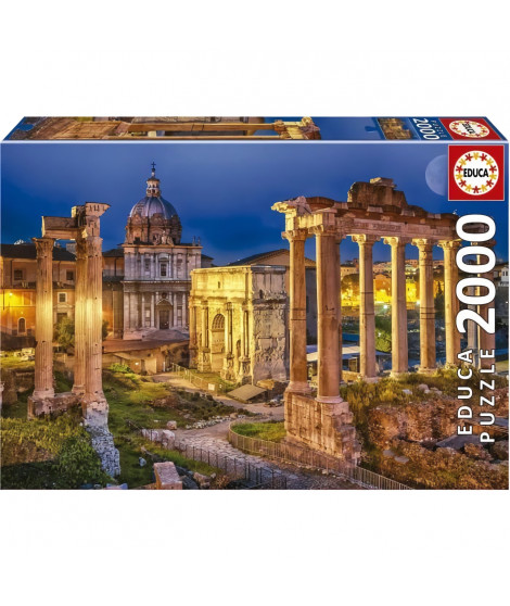 Puzzle 2000 pieces - Educa - Forum Romain - Architecture et monument - Multicolore