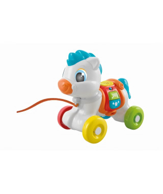 Clementoni - Mon poney a tirer - Boutons interactifs