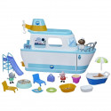 Figurine - PEPPA PIG - Le bateau de croisiere - Coffret de jeu a étages avec 17 pieces - Jouets préscolaires