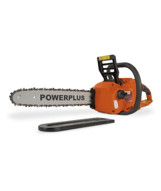 Powerplus Dual Power Tronçonneuse a Batterie POWDPG7576 - 40 V,Guide de 350 mm, sans Batterie ni Chargeur