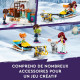 LEGO Friends 41760 Les Vacances en Igloo, Jouets d'Hiver avec Chiens de Traîneau, Mini-Poupées, pour Enfants Des 8 Ans
