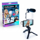 Kit de Vlogging - Studio creator - Kit de Podcast & Vlogging avec lumiere et Microphone - INF 033 - Canal Toys