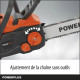 Powerplus Dual Power Tronçonneuse a Batterie POWDPG7576 - 40 V,Guide de 350 mm, sans Batterie ni Chargeur