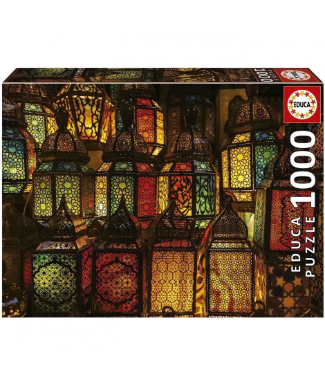 Puzzle 1000 pieces COLLAGE DE LANTERNES - Educa - Nature morte et objets - 68x48cm
