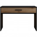 Bureau Grand  Tiroir - Décor noir et chene - L 110 x P 56 x H 81,5 cm