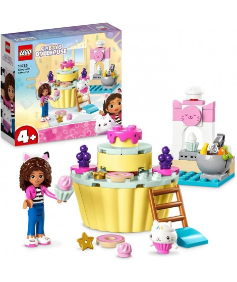 LEGO Gabby et la Maison Magique 10785 Praline et P'tichou S'Amusent, Jouet avec Figurines Chat