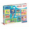 Clementoni -Puzzle 10 en 1 - Peppa Pig