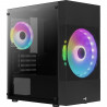 AEROCOOL Atomic Lite G Noir (V2) - Boitier sans alimentation - Mini tour - Format M-ATX