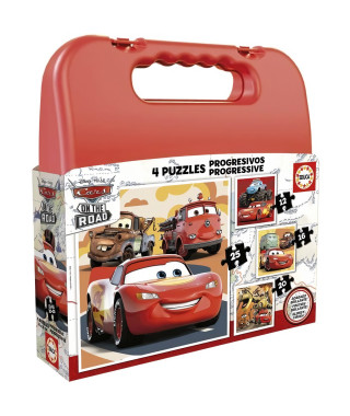 CARS - Malette de 4 puzzles progressifs