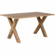 Table a manger seule MANZANO - Rectangulaire - Décor Chene Flagstaff - 8 personnes - L160 x H75 x P90 cm