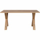 Table a manger seule MANZANO - Rectangulaire - Décor Chene Flagstaff - 8 personnes - L160 x H75 x P90 cm