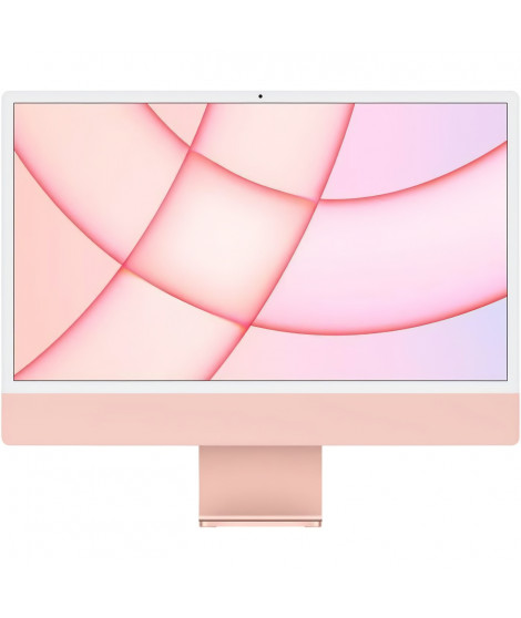 Apple - 24 iMac Retina 4,5K (2021) - Puce Apple M1 - RAM 8Go - Stockage 256Go - GPU 8 coeurs - Rose