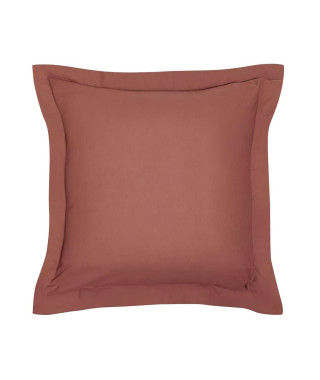 Taie d'oreiller TODAY Essential - 63 x 63+5 cm - 100% Coton uni - Terracotta