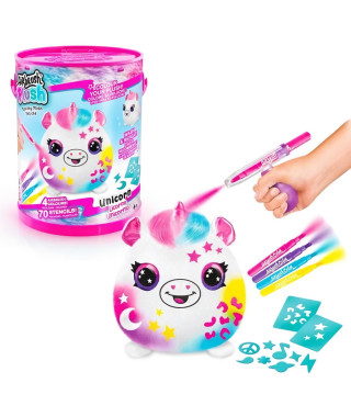 Peluche a personnaliser Airbrush Plush Baril Squishy - Canal Toys - Loisirs créatifs pour enfant des 6 ans