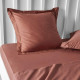 Taie d'oreiller TODAY Essential - 63 x 63+5 cm - 100% Coton uni - Terracotta