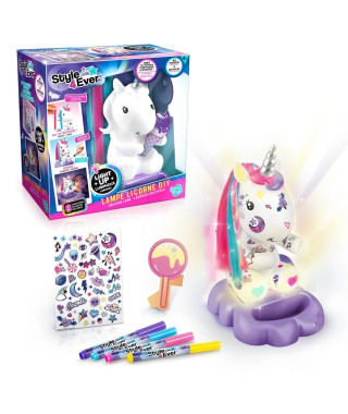 Style 4 Ever - Lampe Licorne a Décorer Cosmique Edition Collector - OFG 270 - Canal Toys