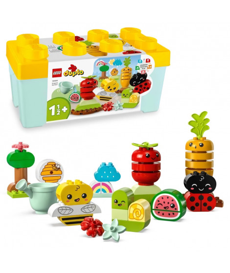 LEGO DUPLO My First 10984 Le Jardin Bio, Jouets Éducatif a Empiler pour Bébés Des 1,5 An