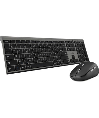 Clavier + souris - BLUESTORK - sans fil - Grapheme - Noir - PACK-WL-PC-BK/FR