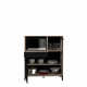 Buffet Cuisine Factory - Décor chene et noir - 2 portes + 1 tiroir -  L 100 x P 43,3 x H 116 cm