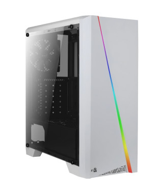 AEROCOOL BOITIER PC Cylon - RGB - Moyen Tour - Blanc - Format ATX (ACCM-PV10012.21)