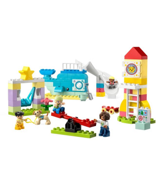 LEGO DUPLO 10991 L'Aire de Jeux des Enfants, Jouet pour Apprendre les Lettres, Chiffres et Couleurs