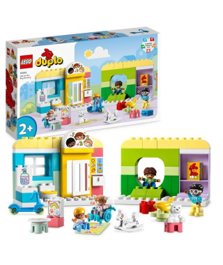 LEGO DUPLO Ma Ville 10992 La Vie a la Garderie, Jouet Éducatif avec 4 Figurines