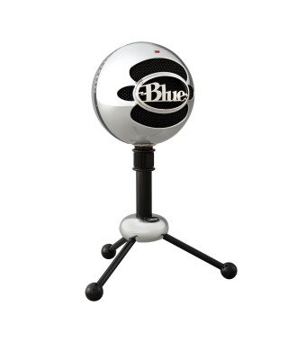 Microphone USB Blue Snowball pour Enregistrement, Streaming, Podcast, Gaming sur PC et Mac - Aluminium